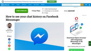 
                            10. How to see your chat history on Facebook Messenger - Softonic