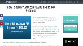 
                            7. How to Sell an Amazon FBA Business for $425,000 (Real Life Example)