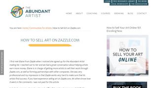 
                            11. How to Sell Art on Zazzle.com - Online Marketing for Artists -