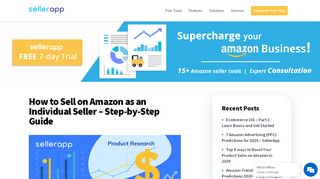 
                            13. How to Sell on Amazon as an Individual Seller - SellerApp