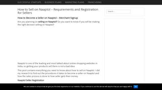
                            5. How to Sell on Naaptol – Requirements and Registration for Sellers