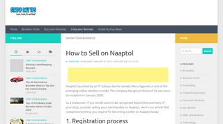 
                            9. How to Sell on Naaptol - Startup Daily Tips