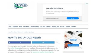 
                            3. How To Sell On OLX Nigeria - Nigerian Finder