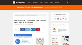 
                            6. How to Send a Custom Welcome Email to New Users in WordPress