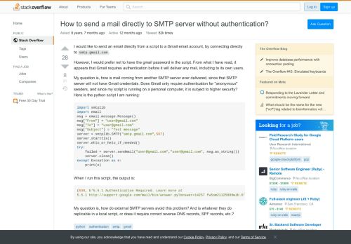 
                            10. How to send a mail directly to SMTP server without authentication ...
