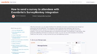 
                            9. How to send a survey to attendees with Eventbrite's SurveyMonkey ...