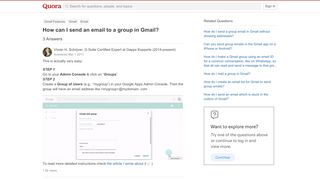 
                            12. How to send an email to a group in Gmail - Quora