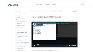 
                            6. How to Send an SMTP Email - SendGrid Documentation | SendGrid