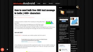 
                            11. How to send bulk free SMS text message in India | 400+ characters