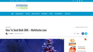 
                            10. How To Send Bulk SMS – Multitexter.com - INFORMATION NIGERIA