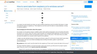 
                            10. How to send data from raspberry pi to windows server? - Stack Overflow