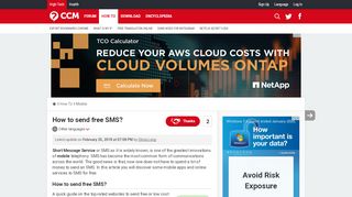 
                            13. How to send free SMS? - Ccm.net