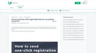 
                            2. How to send one-click registration links to my existing email list ...