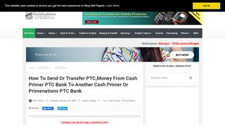 
                            13. How To Send Or Transfer PTC,Money From Cash Primer PTC Bank To ...