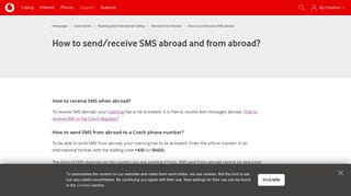 How to send/receive SMS abroad and from abroad? - Care Centre ...