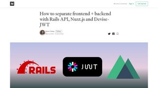 
                            8. How to separate frontend + backend with Rails API, Nuxt.js and ...