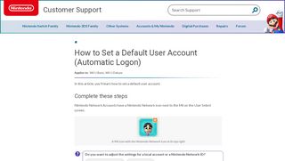 
                            3. How to Set a Default User Account (Automatic Logon) | Nintendo ...