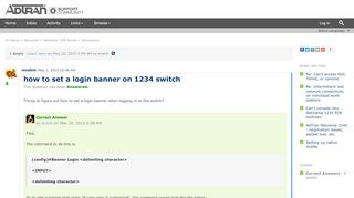
                            10. how to set a login banner on 1234 switch |ADTRAN Support Community