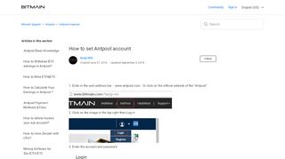 
                            2. How to set Antpool account – Bitmain Support