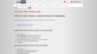 
                            12. How to set Email Signatures in Webmail