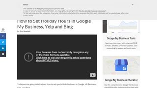 
                            13. How to Set Holiday Hours in Google My Business, Yelp and Bing for ...