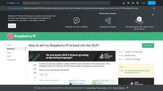
                            2. How to set my Raspberry Pi to boot into the GUI? - Raspberry Pi ...