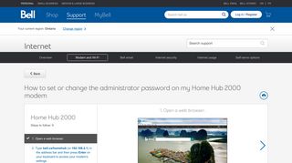 
                            3. How to set or change the administrator password on my ... - Bell support
