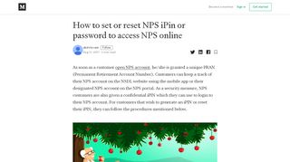 
                            12. How to set or reset NPS iPin or password to access NPS online