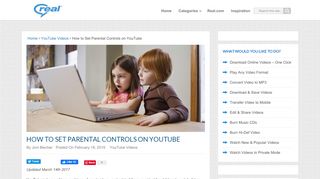 
                            12. How to Set Parental Controls on YouTube - RealPlayer and ...