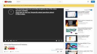 
                            9. How to Set Password in K7 Antivirus - YouTube