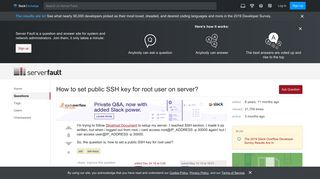 
                            4. How to set public SSH key for root user on server? - Server Fault