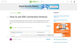 
                            5. How to set SSH connection timeout - IT Toolbox