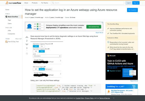 
                            9. How to set the application log in an Azure webapp using Azure ...