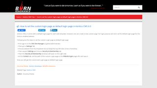 
                            6. How to set the custom login page as default login page in Kentico ...