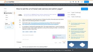 
                            11. How to set the url of Axis2 web service and admin page? - Stack ...