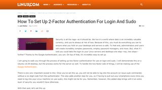 
                            8. How to Set Up 2-Factor Authentication for Login and sudo | Linux.com ...