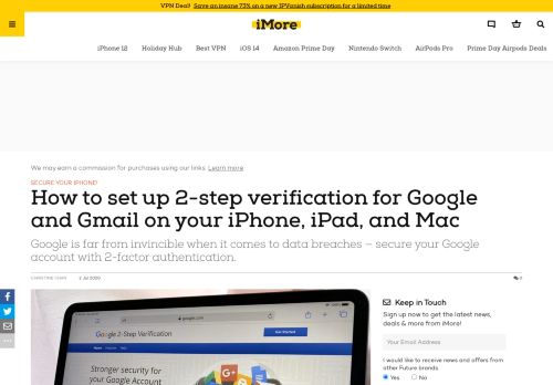 
                            12. How to set up 2-step verification for Google and Gmail on your - iMore