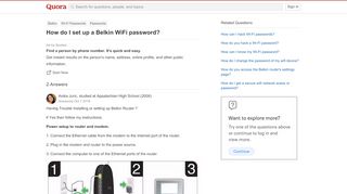 
                            10. How to set up a Belkin WiFi password - Quora