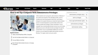 
                            9. How to Set Up a Computer With Administrator Privileges | Chron.com