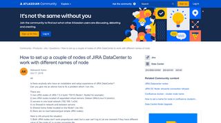 
                            13. How to set up a couple of nodes of JIRA DataCenter...