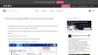 
                            8. How to set up a filter rule on 1and1 Email - Web Design For ...