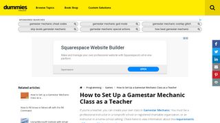 
                            4. How to Set Up a Gamestar Mechanic Class as a Teacher - dummies