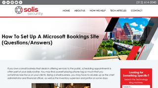 
                            10. How to Set Up a Microsoft Bookings Site (Questions/Answers)