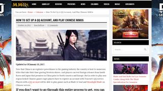 
                            5. How To Set Up A QQ Account, And Play Chinese MMOs - MMOs.com