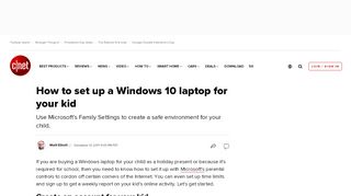 
                            12. How to set up a Windows 10 laptop for your kid - CNET