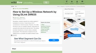 
                            10. How to Set Up a Wireless Network by Using DLink DIR635: 9 Steps
