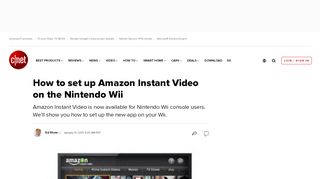 
                            11. How to set up Amazon Instant Video on the Nintendo Wii - CNET