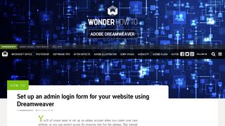 
                            7. How to Set up an admin login form for your website using ...