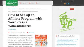 
                            11. How to Set Up an Affiliate Program with WordPress/WooCommerce ...