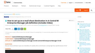 
                            5. How to set up an e-mail shout destination In A ... | BMC Communities